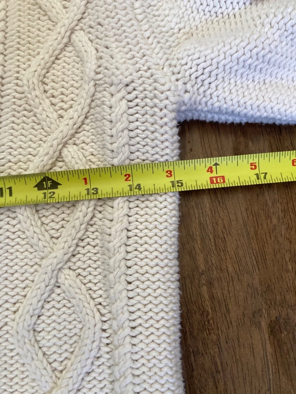 J. Crew Crewcuts Classic Fisherman Cable Knit Sweater Cream Size 8